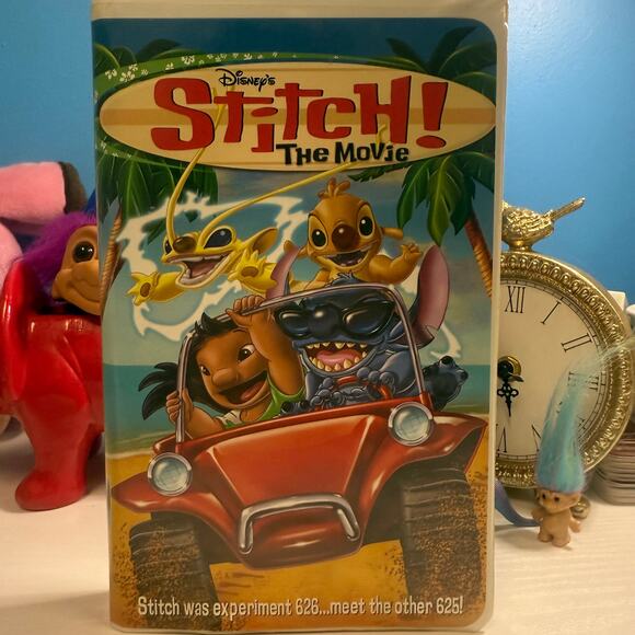 Stitch! The Movie VHS (2003) Disney Clamshell | Tested & Working - Picture 2 of 4